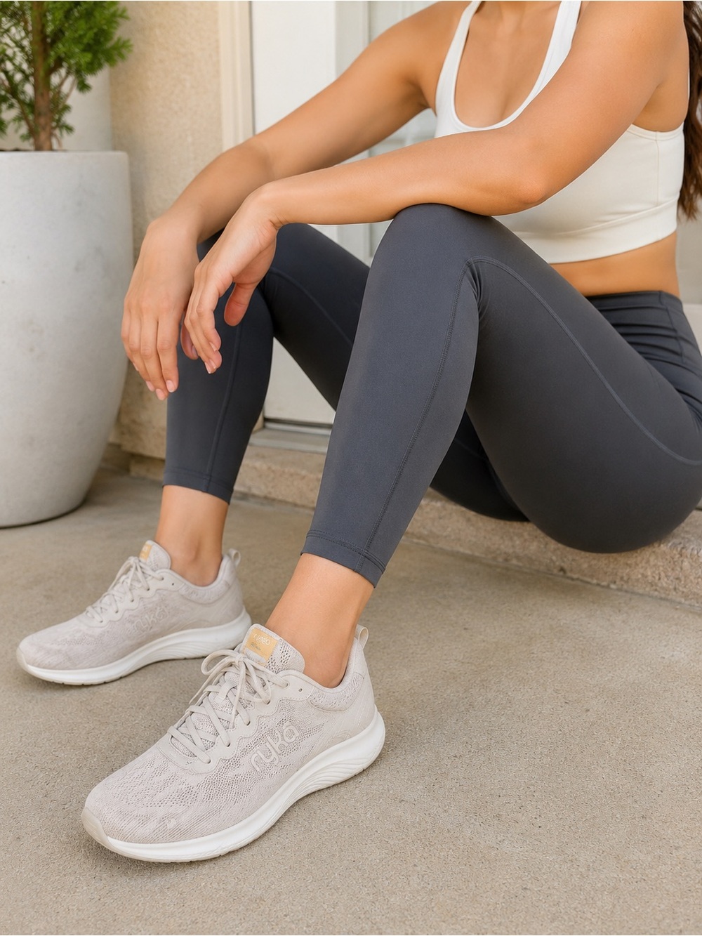 Ryka Women's High-Rise Performance Leggings - Charcoal